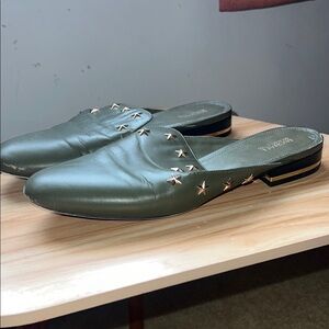 Michael Kors Green Star-Studded women’s Loafers